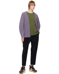 Homme Plissé Issey Miyake Purple Monthly Color February Cardigan