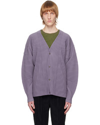 Homme Plissé Issey Miyake Purple Monthly Color February Cardigan