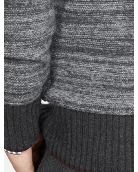 Textured Extra Fine Merino Wool Cardigan