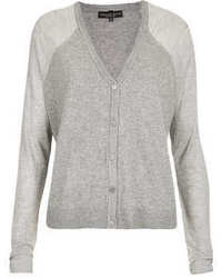Topshop Petite Knitted Sheer Solid Cardi