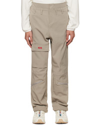 424 Gray Zip Pocket Cargo Pants