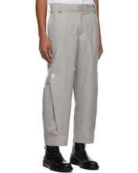 NAMESAKE Grey Bender Flare Trousers