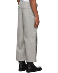 NAMESAKE Grey Bender Flare Trousers