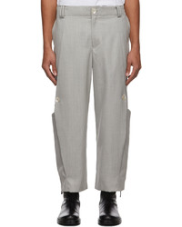 NAMESAKE Grey Bender Flare Trousers