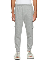 Nike Grey Fleece Sportswear Club Cargo Lounge Pants