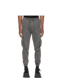 Juun.J Grey Gart Dyed Jogger Cargo Pants