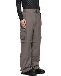 Misbhv Grey Nylon 90s Brad Cargo Trousers