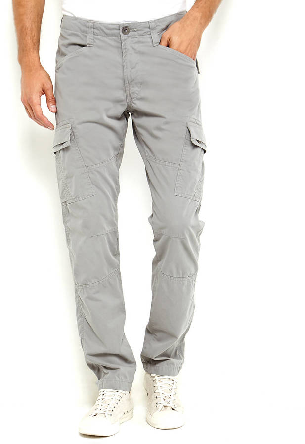 grey slim fit cargo pants