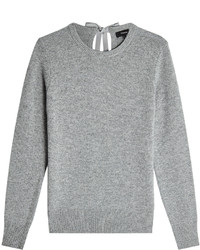 Theory Cashmere Pullover With Self Tie Bow