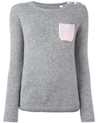 Chinti and Parker Contrast Pocket Sweater