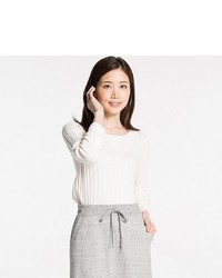 Uniqlo Cotton Cashmere Wide Ribbed Sweater