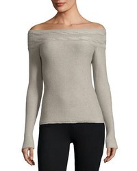 Loro Piana Kimberley Off The Shoulder Baby Cashmere Sweater