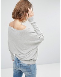 Asos Lounge Sweater In Asymmetric Shape With A Touch Of Cashmere