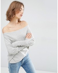 Asos Lounge Sweater In Asymmetric Shape With A Touch Of Cashmere