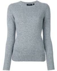 Theory Ribbed Round Neck Jumper