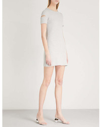 Helmut Lang Cutout Cotton Jersey Mini Dress
