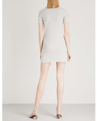 Helmut Lang Cutout Cotton Jersey Mini Dress