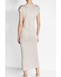 IRO Linen Dress With Lace Up Detail