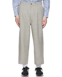 Comme des Garcons Homme Grey Linen Chambray Trousers