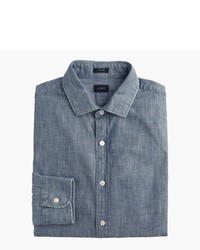 J.Crew Ludlow Slim Fit Shirt In Japanese Chambray