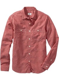 Old Navy Slim Fit Chambray Shirt For
