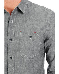 AG Jeans The Pocket Work Shirt Speckled Black
