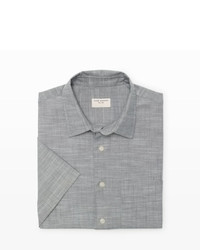 Grey Chambray Short Sleeve Shirt