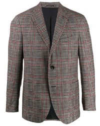 Lardini Checked Single Breasted Blazer