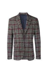 Mp Massimo Piombo Gridded Blazer