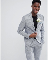 Selected Homme Skinny Fit Suit Jacket In Check