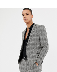 Heart & Dagger Super Skinny Suit Jacket In Grey Check