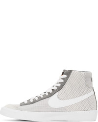 Nike Grey White Blazer Mid 77 Sneakers