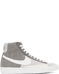 Nike Grey White Blazer Mid 77 Sneakers