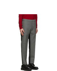Givenchy Black And Grey Wool Trousers