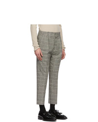 AMI Alexandre Mattiussi Black And Off White Prince Of Wales Trousers