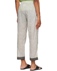 HARAGO Gray Check Trousers