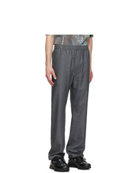 Serapis Grey Grid Trousers