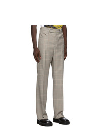 Marni Grey Recycled Check Trousers