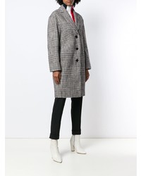 Calvin Klein Check Patterned Coat