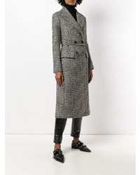 Ermanno Scervino Checked Double Breasted Coat
