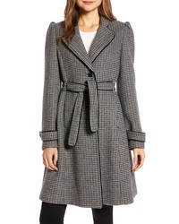 Gal Meets Glam Collection Minicheck Wool Blend Coat