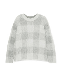 Vince Checked Knitted Sweater