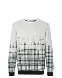 Education From Youngmachines Fade Check Pattern Pullover
