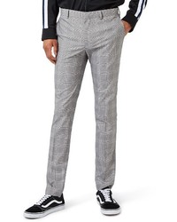 Topman Check Ultra Skinny Fit Suit Trousers