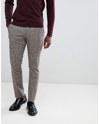 Selected Homme Slim Fit Suit Trouser In Mixed Grid Check