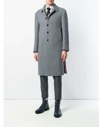 Thom Browne Oversized Repp Check Classic Long Sleeve Oxford Shirt