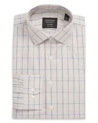 Nordstrom Men's Shop Trim Fit Non Iron Tattersall Plaid Dress Shirt