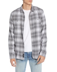 Vans Banfield Iii Tailored Fit Plaid Button Up Flannel Shirt