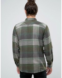 Brixton Checked Flannel Shirt In Regular Fit