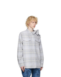 Y/Project Grey Clipped Shoulder Shirt